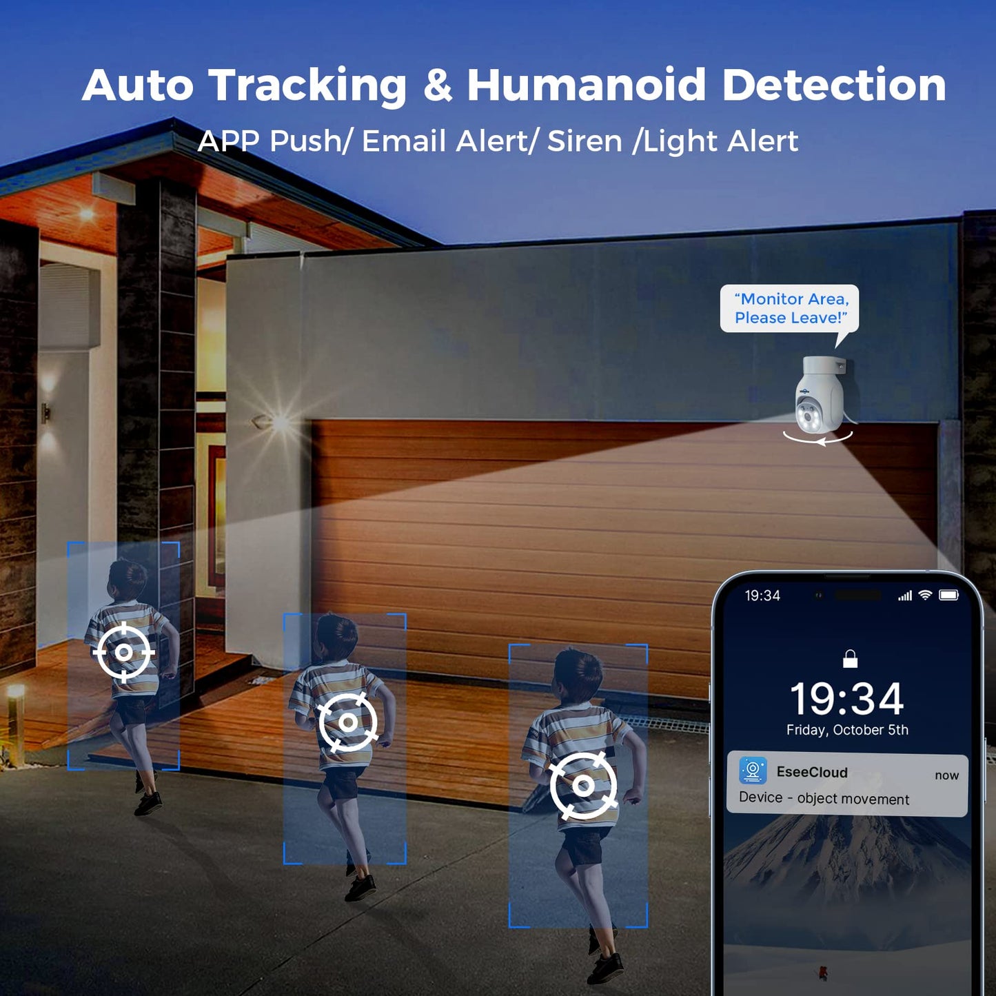 【10Channels+1TB HDD】Hiseeu 5MP CCTV Security Camera System,10CH CCTV Camera System with 1TB HDD NVR and 4X5MP WiFi IP Camera With Color Night Vision,2-Way Audio,Motion Tracking,Remote Access