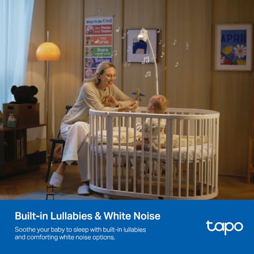 Tapo C840 2K 4MP Dual-Lens Baby Monitor,360° Baby Tracking Security Camera, HD Night Vision,AI Detection Indoor Cameras House Security,Sleep Analysis,Alexa,Google Home,Flexible Storage,No Monthly Fee
