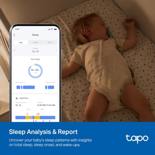 Tapo C840 2K 4MP Dual-Lens Baby Monitor,360° Baby Tracking Security Camera, HD Night Vision,AI Detection Indoor Cameras House Security,Sleep Analysis,Alexa,Google Home,Flexible Storage,No Monthly Fee