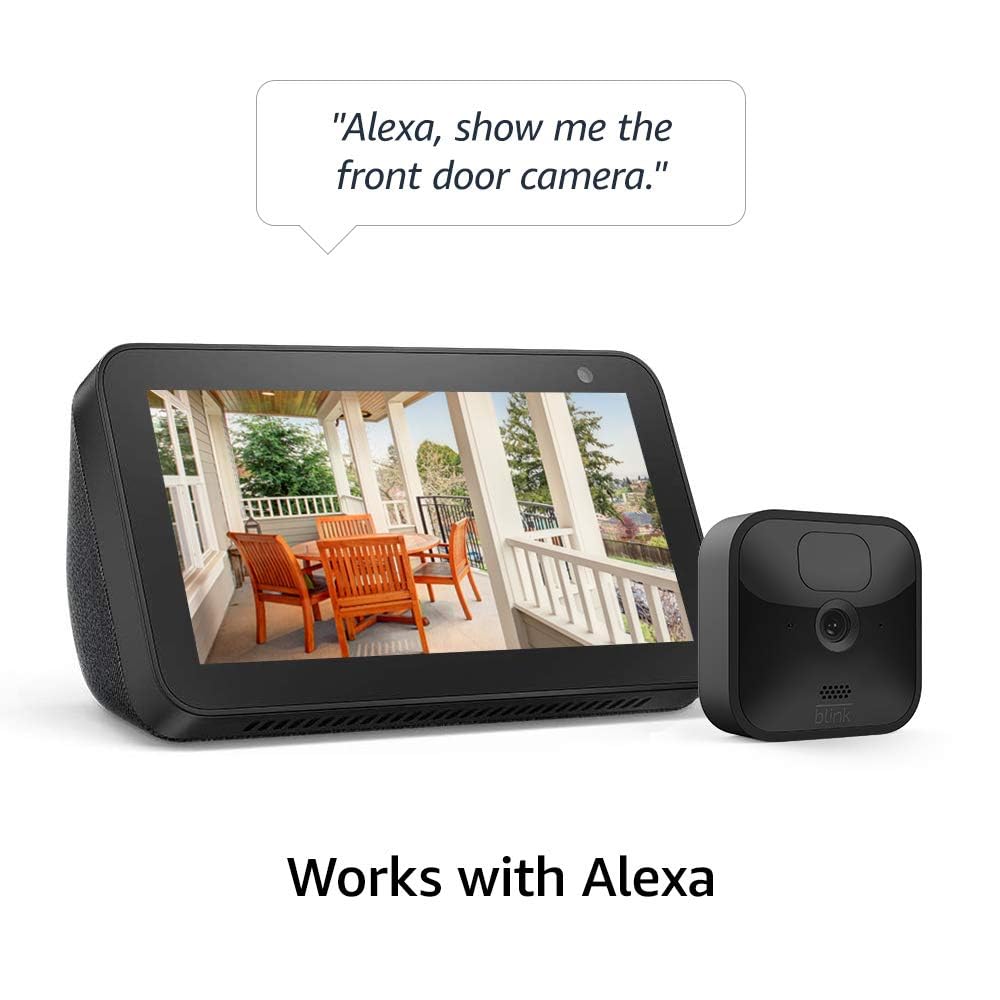 Certified Refurbished Blink Outdoor with two-year battery life | Wireless HD smart security camera, motion detection, Alexa enabled | 2-Camera System