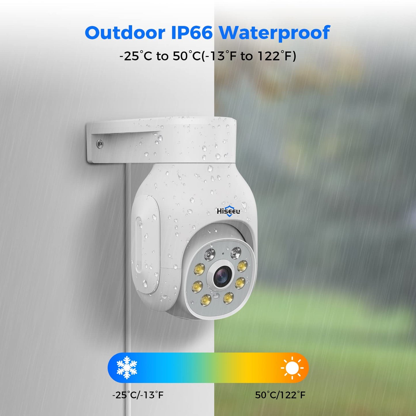 【10Channels+1TB HDD】Hiseeu 5MP CCTV Security Camera System,10CH CCTV Camera System with 1TB HDD NVR and 4X5MP WiFi IP Camera With Color Night Vision,2-Way Audio,Motion Tracking,Remote Access