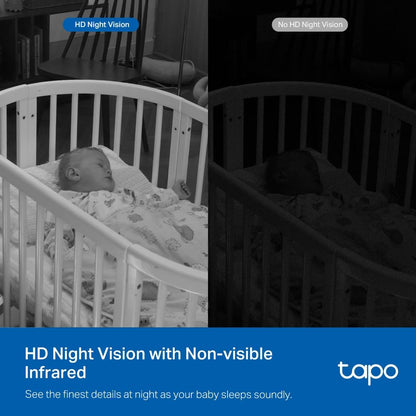 Tapo C840 2K 4MP Dual-Lens Baby Monitor,360° Baby Tracking Security Camera, HD Night Vision,AI Detection Indoor Cameras House Security,Sleep Analysis,Alexa,Google Home,Flexible Storage,No Monthly Fee