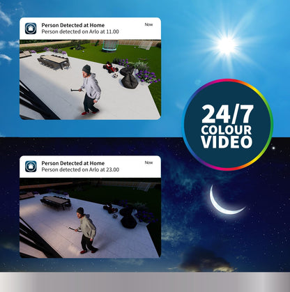 Arlo Floodlight Security Camera Outdoor, Quality 2K HDR, 160° Wide Angle, Weatherproof, Colour Night Vision, Ringing Alarm Siren, Up to 3000 Lumen, 2-Way Talk, Arlo Secure Trial Included, Black