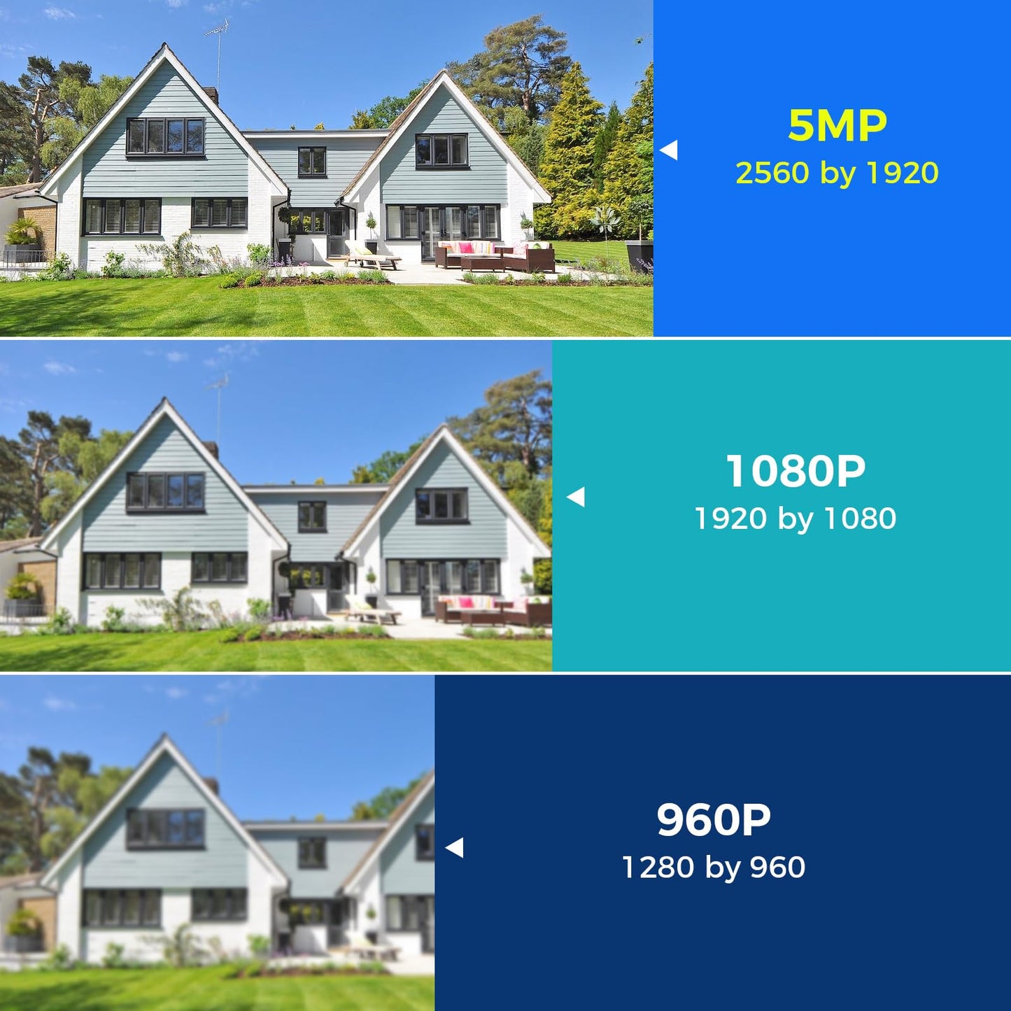 【10Channels+1TB HDD】Hiseeu 5MP CCTV Security Camera System,10CH CCTV Camera System with 1TB HDD NVR and 4X5MP WiFi IP Camera With Color Night Vision,2-Way Audio,Motion Tracking,Remote Access