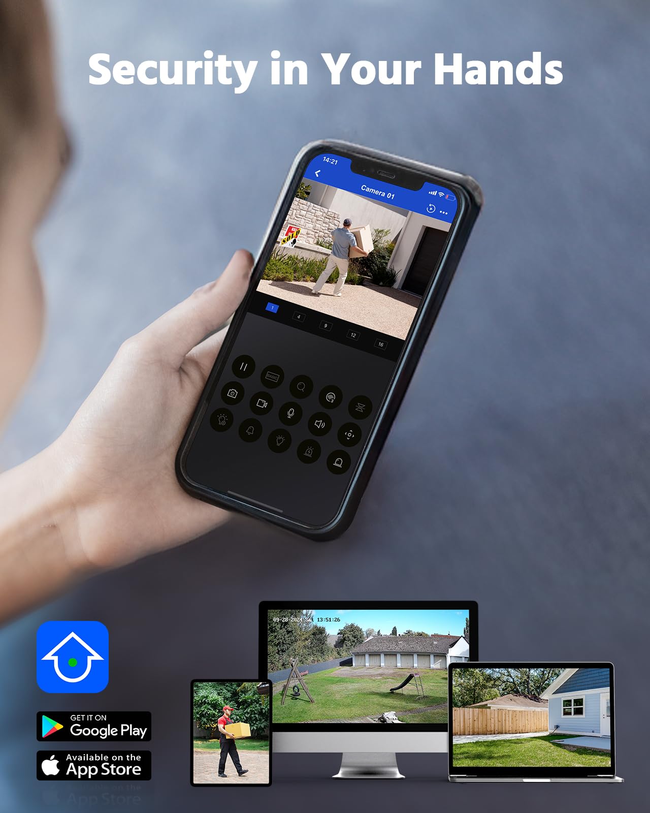 ANNKE 8 Channel Outdoor Security CCTV Camera System, Smart Human & Vehicle Detection, 3K Lite DVR with 1TB Hard Drive and 4 x 1920TVL 2MP Home Security Cams, Dual-light with Color Night Vision, IP67