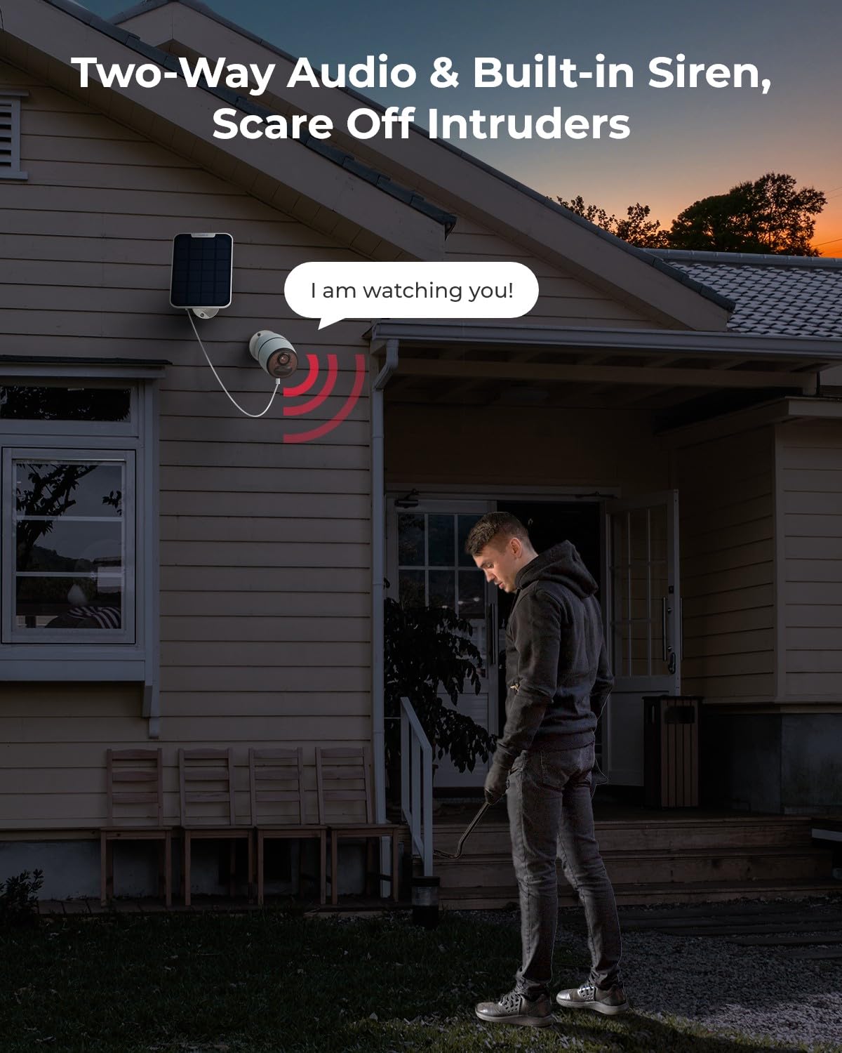 Reolink 4G LTE Security Camera Outdoor Wireless, Go Plus+Solar Panel, No Wifi Camera with Person/Vehicle/Animal Detection, 2-Way Audio, Battery Operated Security Camera, 2K Night Vision, Waterproof