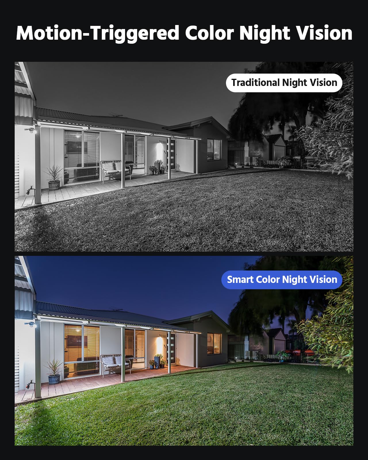 ANNKE 8 Channel Outdoor Security CCTV Camera System, Smart Human & Vehicle Detection, 3K Lite DVR with 1TB Hard Drive and 4 x 1920TVL 2MP Home Security Cams, Dual-light with Color Night Vision, IP67